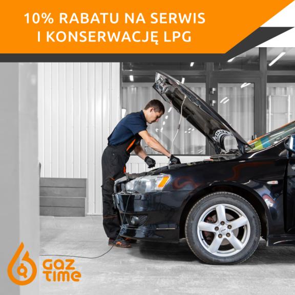 10% rabatu na serwis i konserwację LPG