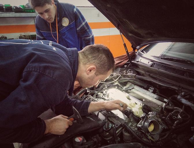 В процессе установки ГАЗа на Honda Legend 3.5