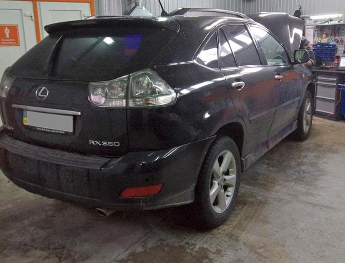 Lexus RX350 время газа
