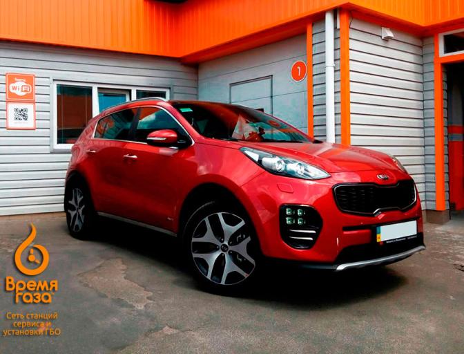 ГБО на Kia Sportage 2.0. Установка газа на СТО Время Газа