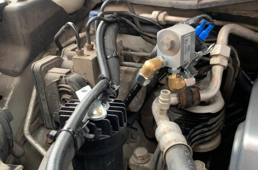 Для якісної очистки газу в даній системі застосований циклонний фільтр пароподібної фази газу з відстійником MRC Crystal.