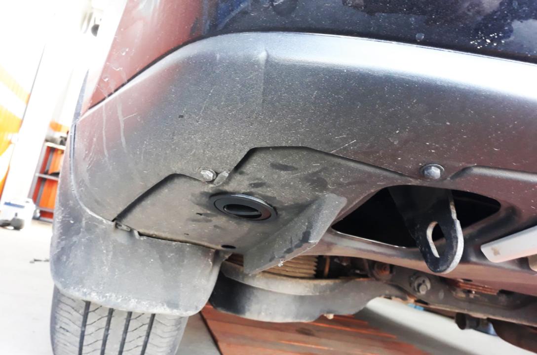 ВЗУ в нижней части заднего бампера