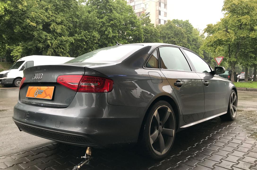 Монтаж ГБО 4 поколения KME Nevo Sky Direct на Audi A4 2.0TFSI 2013 г. в.